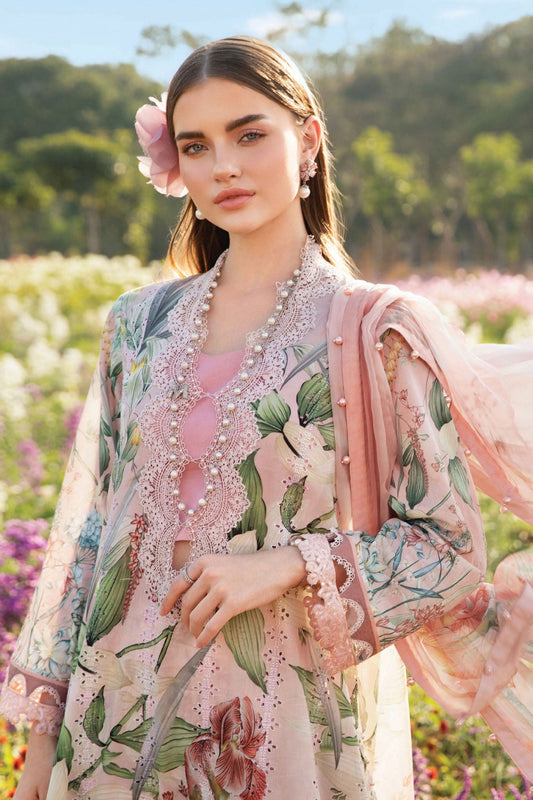 Maria B Unstitched 3 Piece Spring Summer Collection'2025-02-A