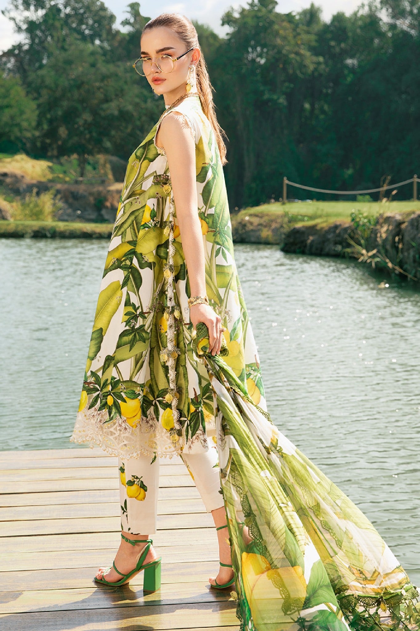 Maria B Unstitched 3 Piece Spring Summer Collection'2025-03-A