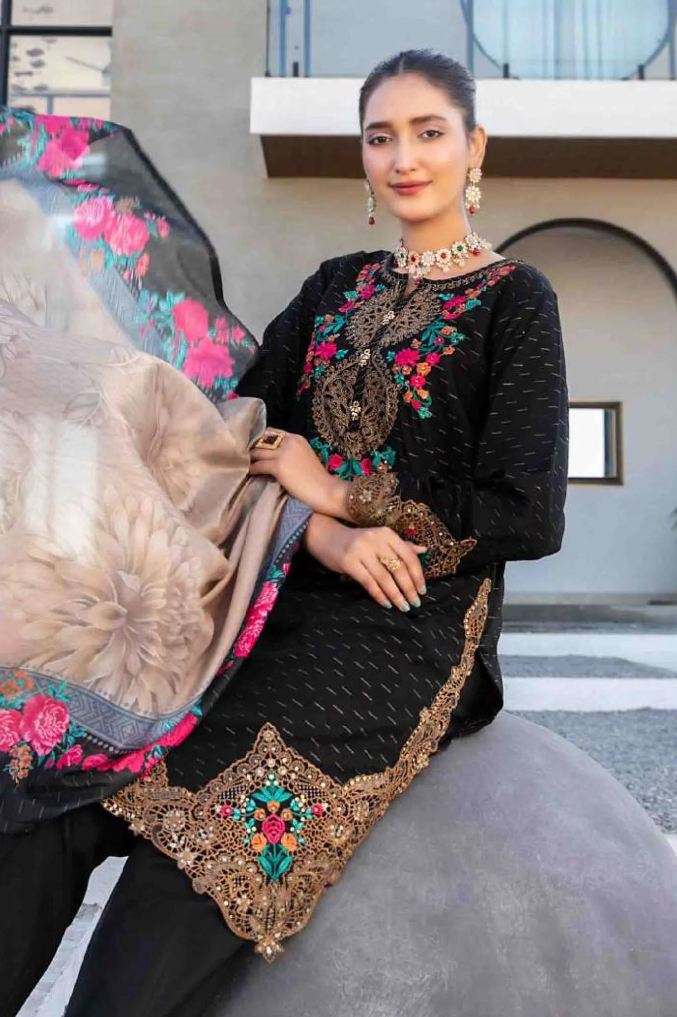 Calafia By Tawakkal Stitched 3 Piece Emb Lawn Collection-D-3149