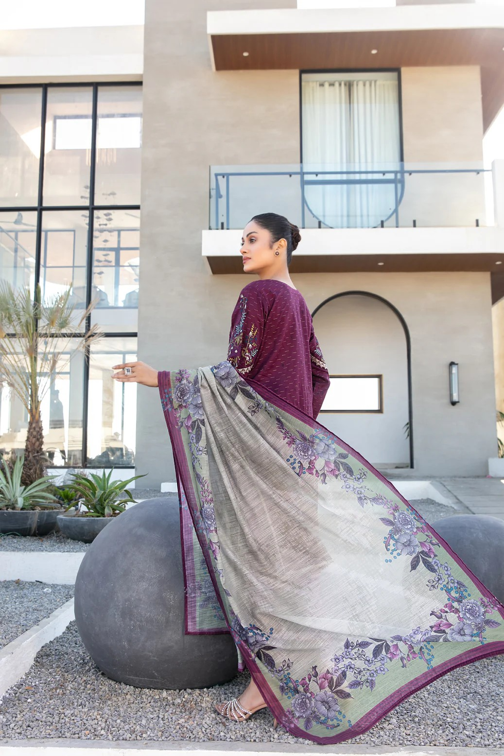 Calafia By Tawakkal Stitched 3 Piece Emb D-3143