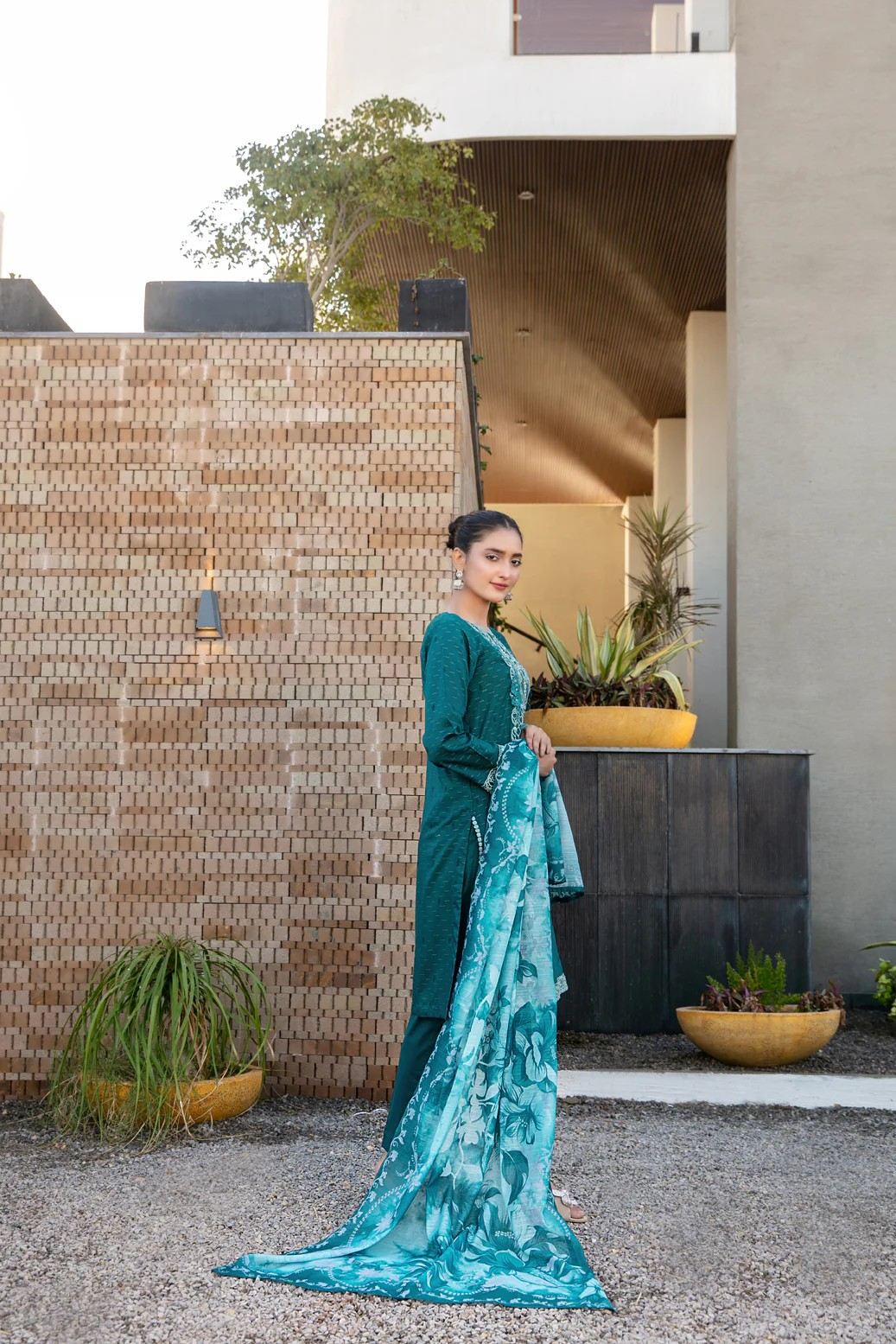 Calafia By Tawakkal Stitched 3 Piece Emb D-3145