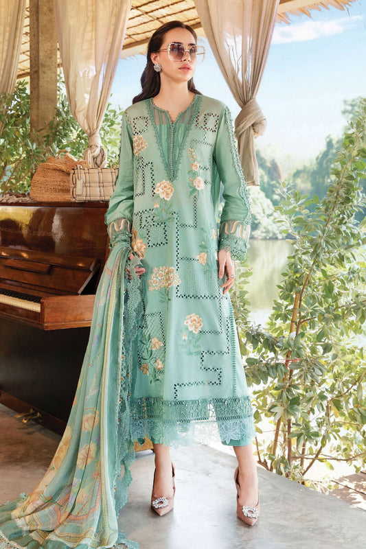 Maria B Unstitched 3 Piece Spring Summer Collection'2025-01-B