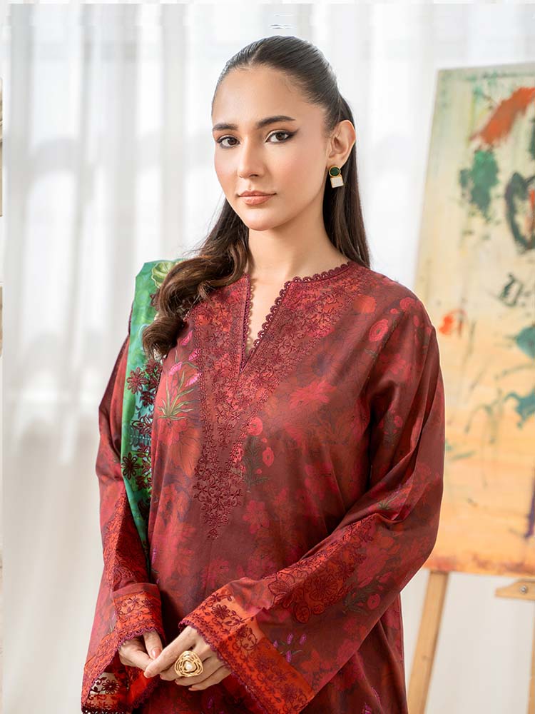 RANG E GULZAR 3-Piece Unstitched Digital Printed Lawn Suit