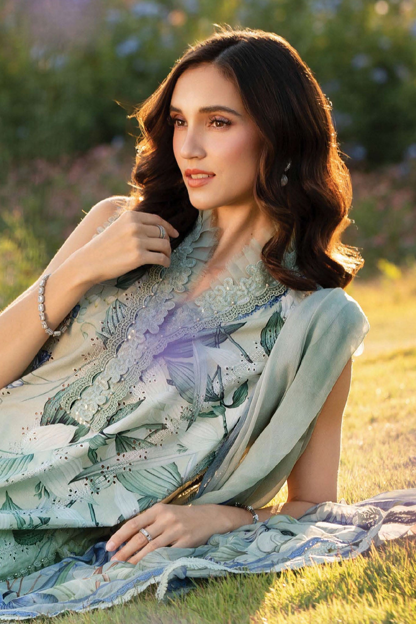 Maria B Unstitched 3 Piece Spring Summer Collection'2025-02-B