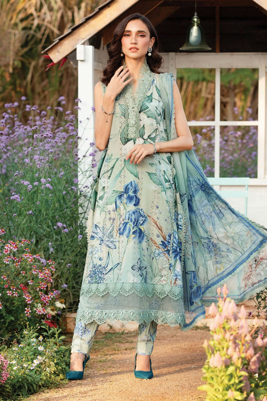 Maria B Unstitched 3 Piece Spring Summer Collection'2025-02-B