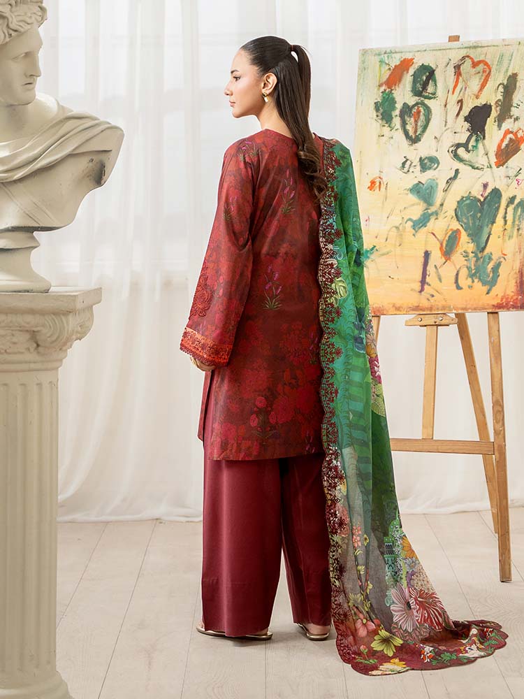 RANG E GULZAR 3-Piece Unstitched Digital Printed Lawn Suit