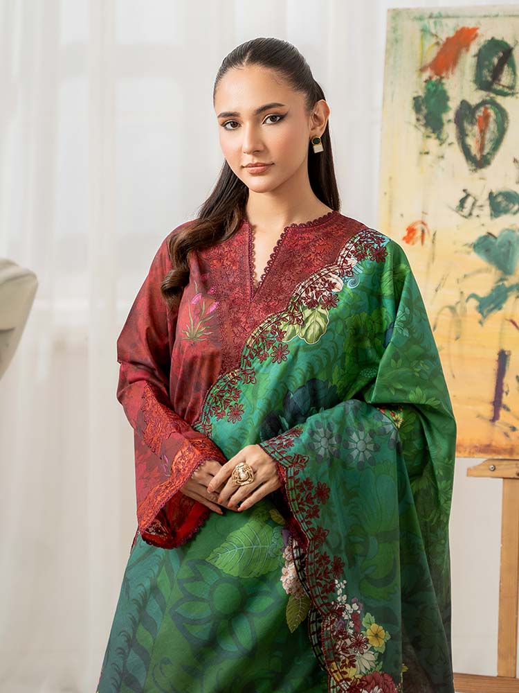 RANG E GULZAR 3-Piece Unstitched Digital Printed Lawn Suit