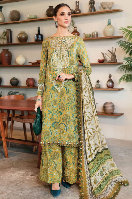 Maria B Unstitched 3 Piece Spring Summer Collection 2025 -13-B