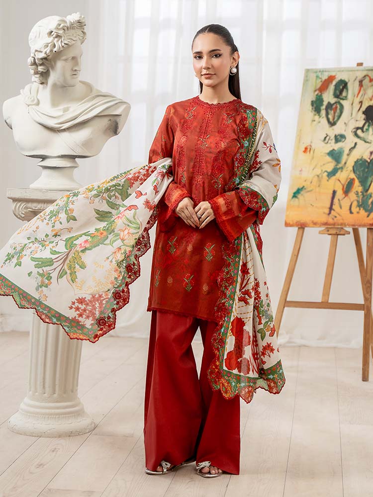 RANG E GULZAR 3-Piece Unstitched Digital Printed Lawn Suit