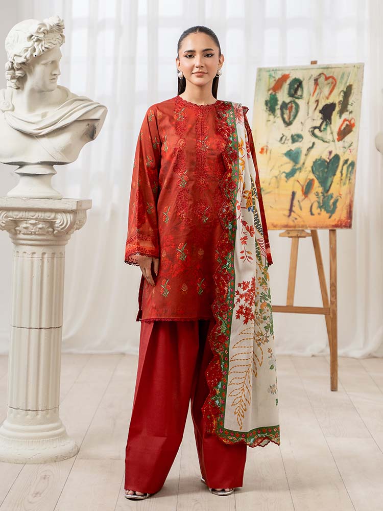 RANG E GULZAR 3-Piece Unstitched Digital Printed Lawn Suit