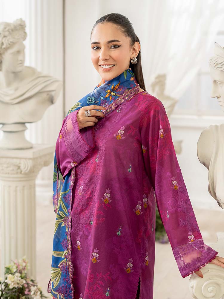 RANG E GULZAR 3-Piece Unstitched Digital Printed Lawn Suit