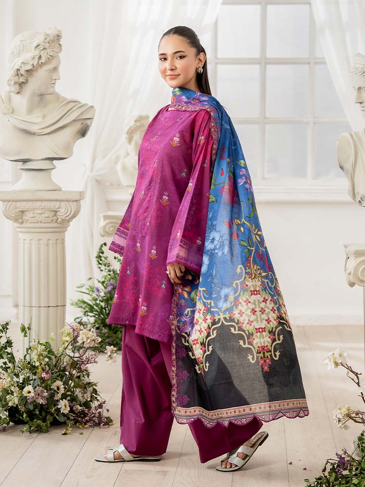 RANG E GULZAR 3-Piece Unstitched Digital Printed Lawn Suit