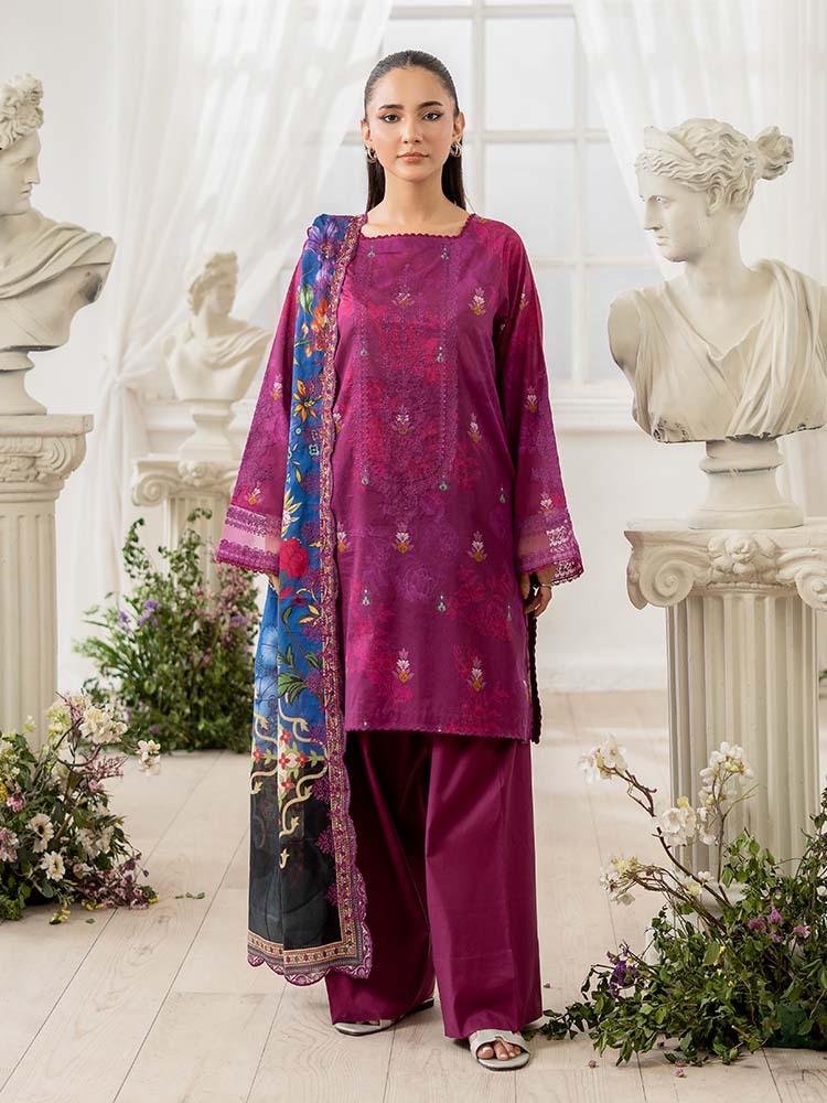RANG E GULZAR 3-Piece Unstitched Digital Printed Lawn Suit