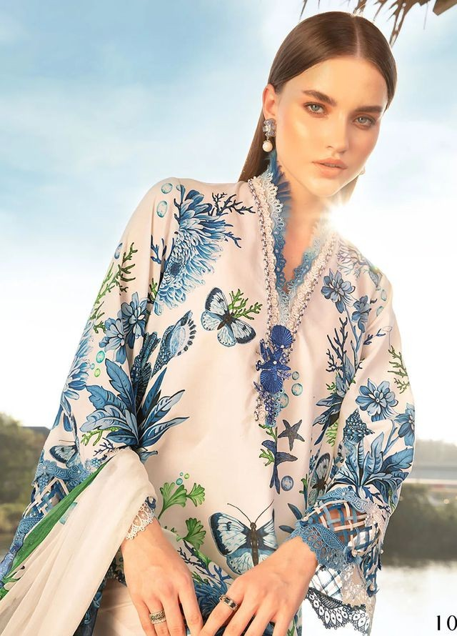 Maria B Unstitched 3 Piece