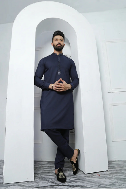 ER 460 Blue Edge Republic Kurta Pajama For Men