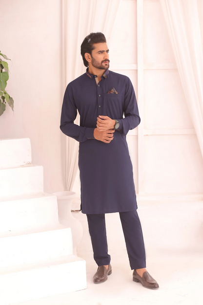 ER 689 Blue Kurta Pajama Man