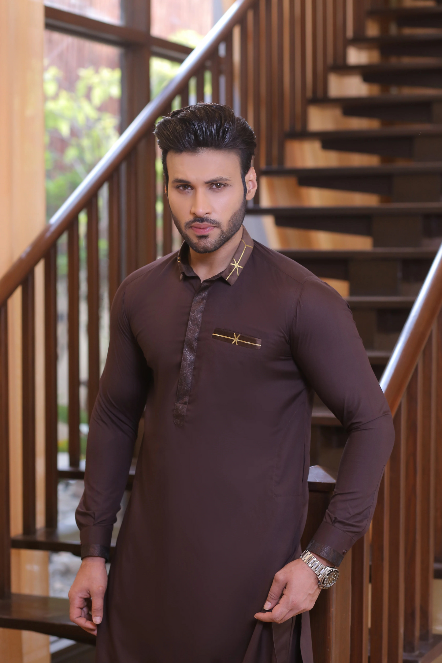 ER 696 Brown Kurta
