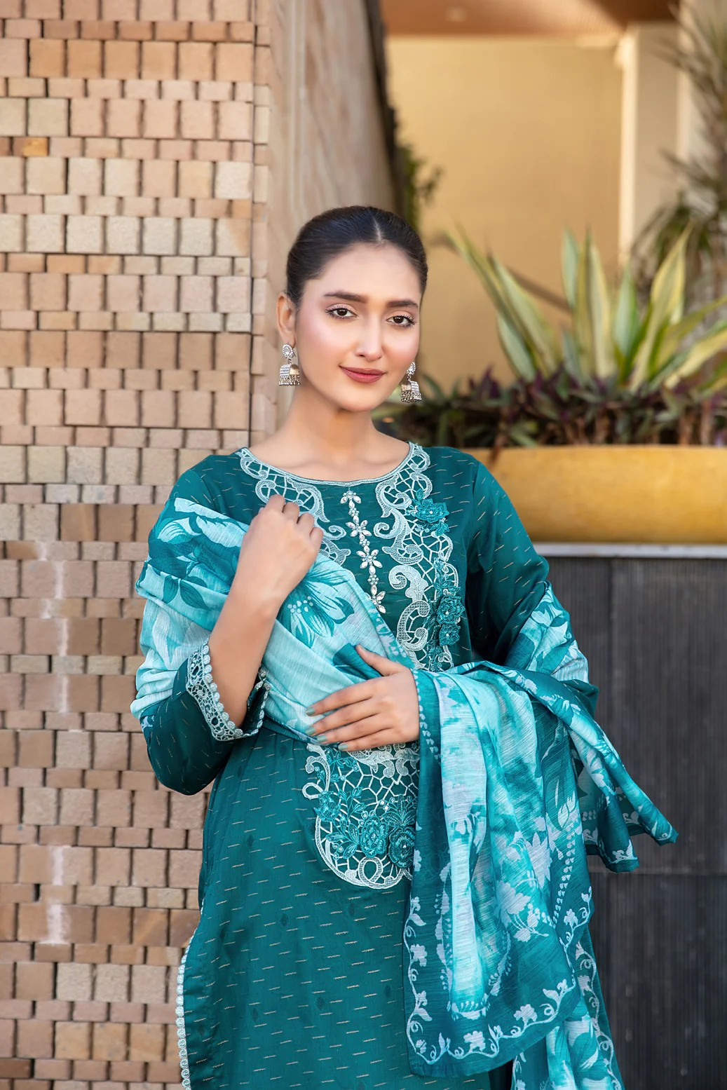 Calafia By Tawakkal Stitched 3 Piece Emb  D-3145