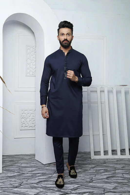 ER 460 Blue Edge Republic Kurta Pajama For Men