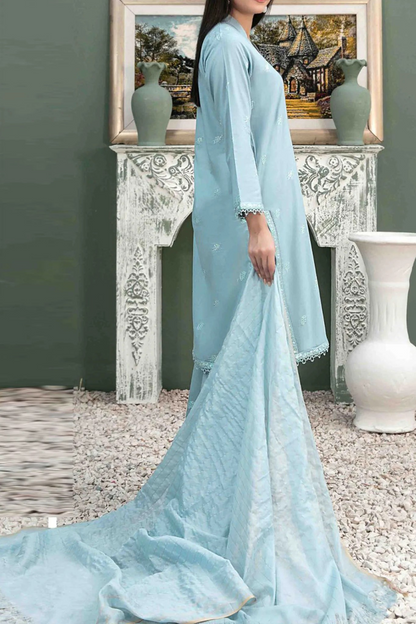 Clemira By Tawakkal Stitched 3 Piece Fancy Emb Lawn Collection D-2069