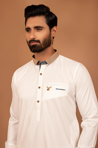 ER 314 White Shalwar Kameez Design