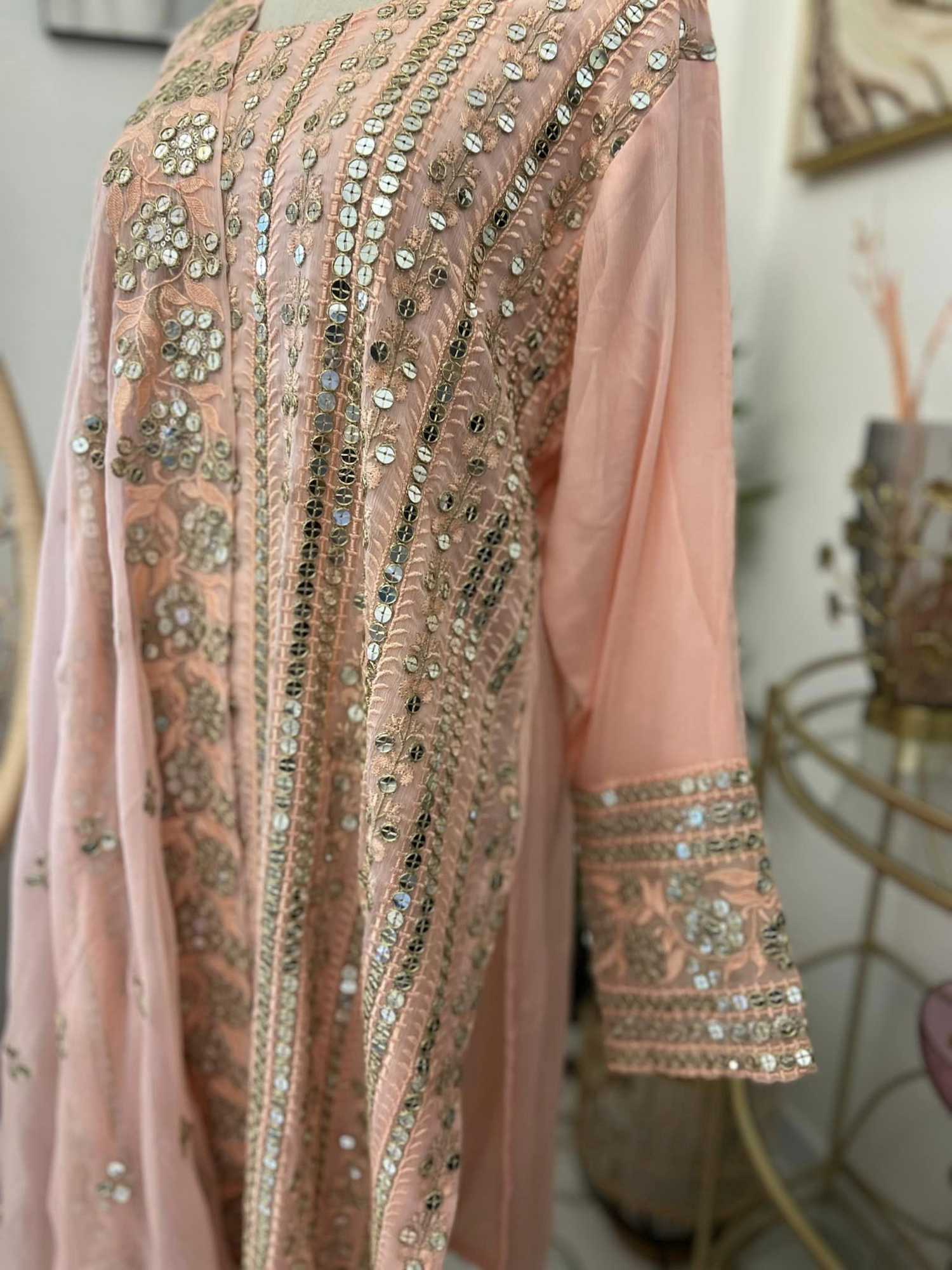 FOIL WORK 3PC CHIFFON