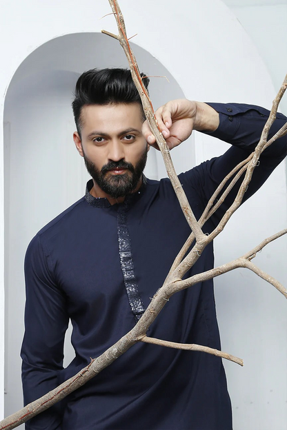 ER 460 Blue Edge Republic Kurta Pajama For Men