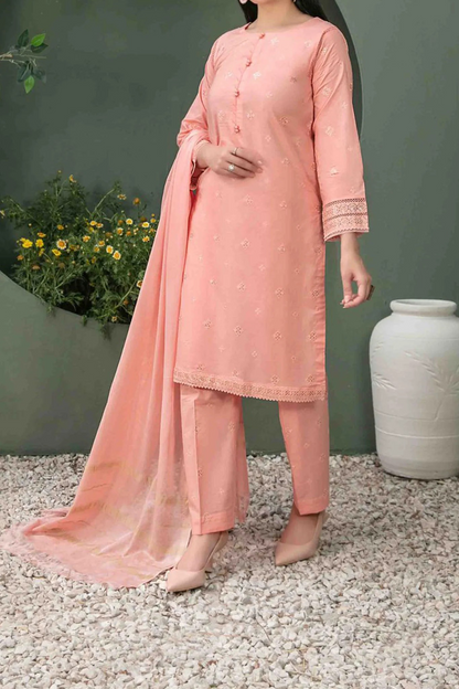 Clemira By Tawakkal Stitched 3 Piece Fancy Emb Lawn Collection D-2066