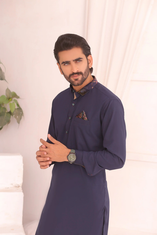 ER 689 Blue Kurta Pajama Man